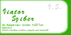 viator sziber business card